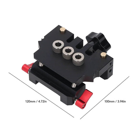 Self Centering Doweling Jig Kit For DIY Woodworking, 3 In 1 Dowel Jig With 6mm 8mm And 10mm Drill Bits, Aircraft Grade Aluminum