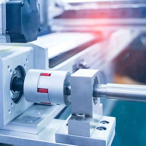 Installed SHF30 Aluminum Linear Rod Rail Shaft Support 4 Pack With Wrench For 30mm Shaft Mounting Brackets on CNC machine.