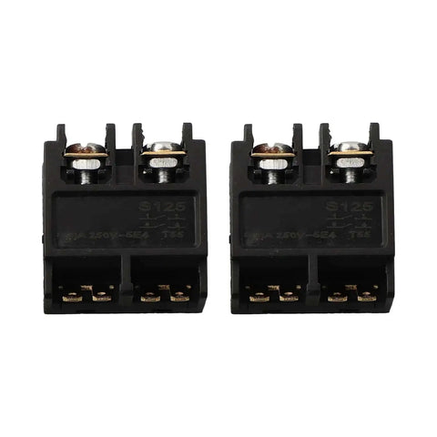 Heavy Duty Push Button Switch Replacement Kit For Angle Grinders And PCS Polishers Wiring Terminal Connector Pack Style A Easy Install Two Switches Included Grinder Parts And Accessory Upgrade.