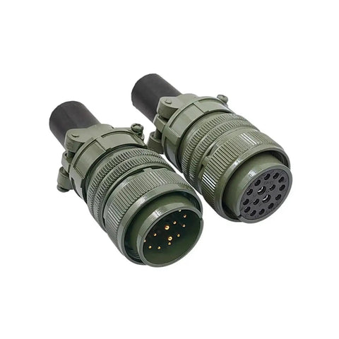 Mil-Spec Circular Connectors 24-28S Plug 3108 24-28 MIL-C-5015 military grade waterproof dustproof connectors, front view
