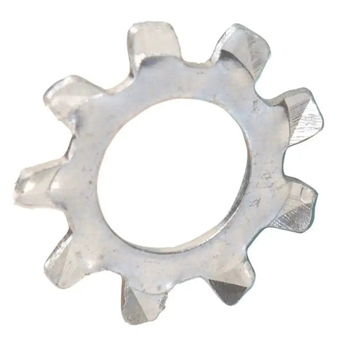 1/4 Inch External Tooth Lock Washer 100 Pack Zinc Plated For Tight Lock And Clean Finish With Hidden Teeth Design Ideal For DIY Projects And Pro Hardware Applications
