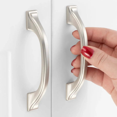 10 Pack 3 Inch Brushed Nickel Cabinet Pulls Satin Nickel Cabinet Handles For Cabinets Drawers Dressers Cupboards And Vanities With Included 1 Inch And One Half Inch Screws Durable Solid Metal Rust Resistant