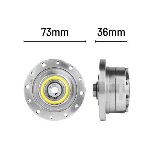 Front and side view of CSF14I Harmonic Drive Strain Wave Gear Reducer For Automation Robots With Zero Backlash Precision Drive Core