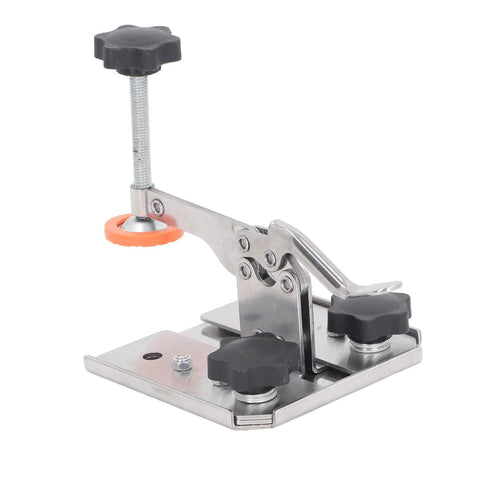 Stainless Steel Thickened Woodworking Vertical Toggle Clamp With Quick Release, Rubber Pressure Head For No Slip Grip And Surface Protection