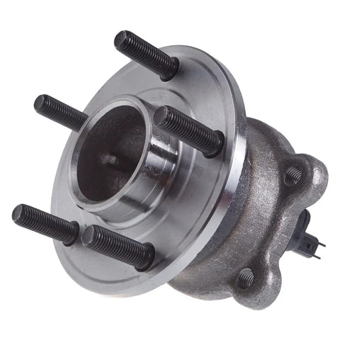 Rear Wheel Hub And Bearing Assembly For 2013-2018 Ford C-Max And 2015-2019 Lincoln MKC FWD Without Active Park Assist OE Quality CV6Z-1104-F HA590476 Easy Install And Long Lasting Bearings viewed from angle showing bolts