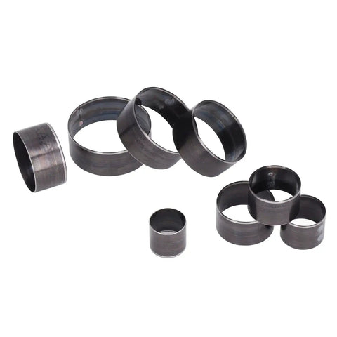 8 Piece Precision Alloy Steel Leather Punch Tool Set with Round Dies 25mm to 60mm for DIY Crafters, shown in metal rings