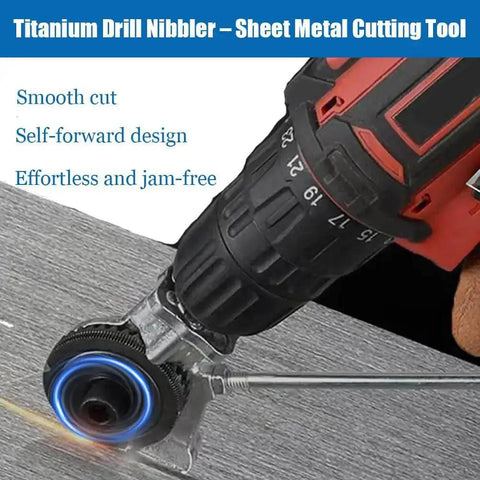 Turn Any Drill Into A Pro Sheet Metal Cutter With This Nibbler Kit That Delivers Burr Free Precision Cuts 3 To 5X Faster Than Normal Tools