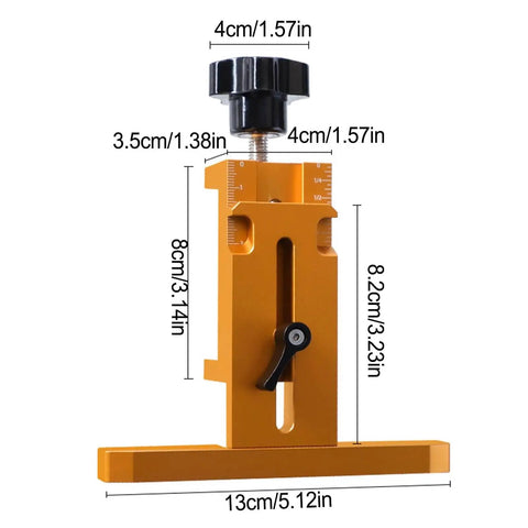 Cabinet Hinge Jig Door Mounting Guide With Adjustable Alignment Tool And Precision Measuring Scale