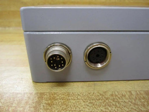 Close-up of Measurement Converter 3 608 870 347 (3608870347) single unit with 12-pin male and female connector for automation.