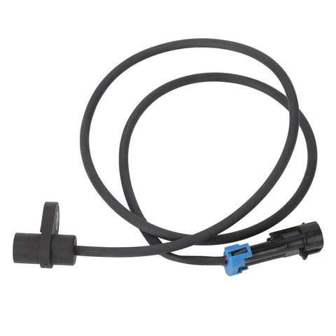 Aramox rear wheel speed sensor for Indian motorcycle, part 4014216, black cable with blue connector, front view
