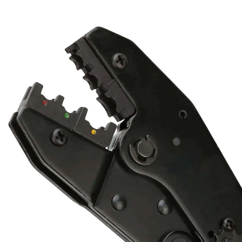 Close-up of Premium Carbon Steel Wire Crimping And Stripping Pliers Set head, showing heavy-duty jaws and material details.