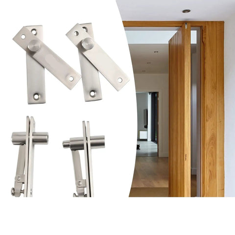 Set Of Four Low Noise Door Pivot Hinges For Hidden Bookcase Doors Built Tough With Stainless Steel Invisible Hardware