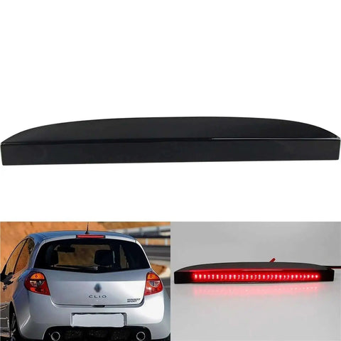 Plug And Play High Mount Third Brake Light Stop Lamp For Renault Clio Mk III Hatchback Or Box 2005 And Up And Renault Clio II 1998-2005 With LED Smoke Lens
