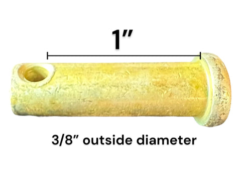 Clevis Pin Replacement Fits Schwinn Airdyne Bike Pro Comp Ad3 Ad4 Big Fan Outside Diameter Three Eighths Inch With One Inch Locking Space Part Number 90480 1 Pin close-up