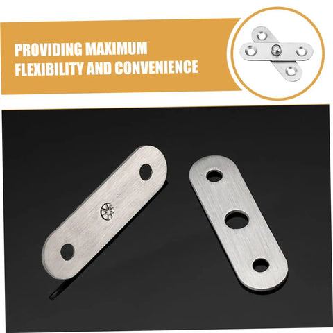 Hidden Door Hinge Kit From Mipcase With 10 Concealed 360 Degree Pivot Hinges For Secret Doors And Hidden Bookcases Built Tough Stainless Steel And Sleek Discreet Design For Modern Homes displayed on black surface