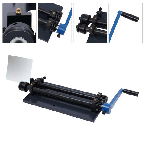12 Inch Gear Drive Sheet Metal Bead Roller Machine With Bench Mount And 6 Die Set Manual Bead Roller for metalworking in automotive applications