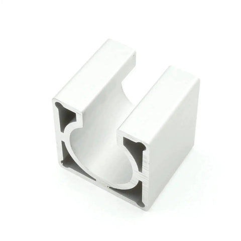 Nema23 Stepper Motor Mount Bracket Aluminum Alloy Mounting Plate For 57 Stepper Motor CNC Router Milling Engraving Machine Built Tough With Heat And Wear Resistance Sturdy Long Lasting Durability And Easy Modular Connection, side angle view.