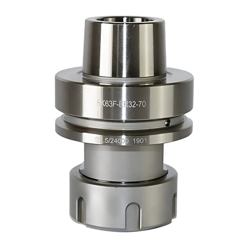 ER32-70 Tool Holder For Lathe Chuck CNC Machining Tools Collet Chuck solid metal piece close-up