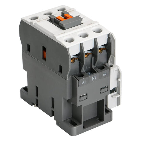 Three Pole Magnetic Contactor 60A 110V AC Coil With 2NO2NC Auxiliary Contacts DIN Rail Mount UL Listed