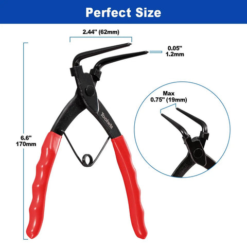 Heavy Duty 90 Degree Snap Ring Pliers For Trucks, Motorcycles, And Cars, Internal Retaining Ring Circlip Pliers, Long Nose Design