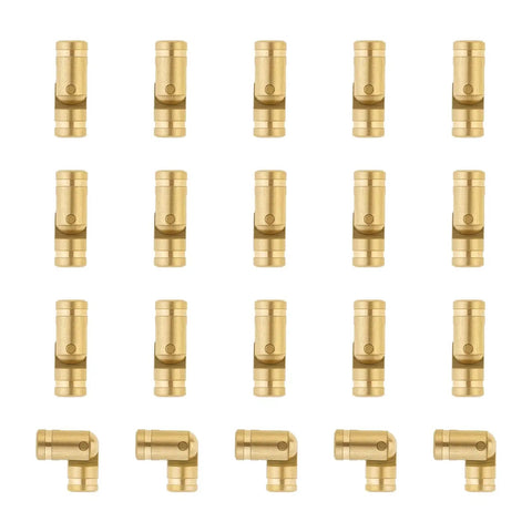 Hidden Brass Barrel Hinges 5 mm For DIY Jewelry Cabinets And Wooden Boxes, 135 Degree Concealed Small Hinges, pack of 20