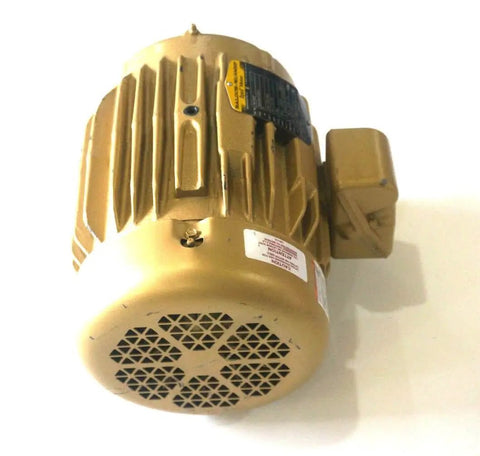 Single 5 HP 3-Phase General Purpose AC Motor, TEFC 184T Frame, 1750 RPM, 208-230/460V, side view of sealed ball bearings