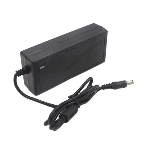 Solid 24V Power Supply Adapter 2A 48W AC To DC Converter with 2.1X5.5MM US Plug for LED Strips and CCTV Cameras shown
