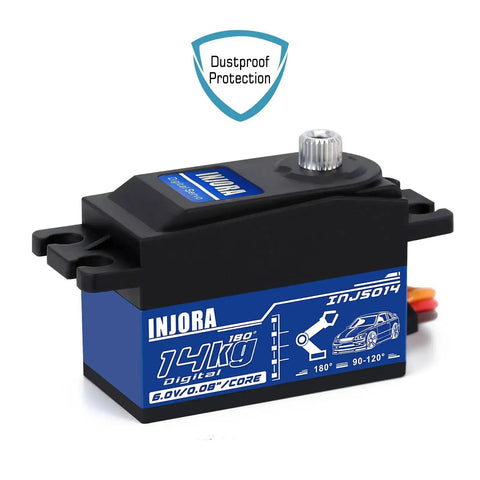 Beefy 14Kg Digital RC Servo With Full Metal Gears And Dual Ball Bearings for on-road touring, RC cars, drift, helicopters close-up view