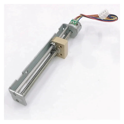 Precision 15mm DC Linear Actuator Stepper Motor Kit Two Phase Four Wire Design 5V Or 6V DC 90mm Long Stroke for DIY projects