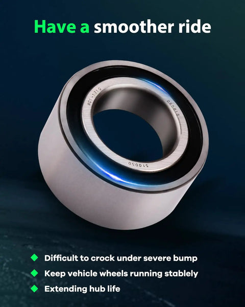 Wheel Hub and Bearing Assembly Front Left and Right With ABS for Acura MDX Honda Pilot S2000 Accord Civic CR V Element Prelude and More OE Grade Quality Easy Install, shown as a single front wheel bearing.