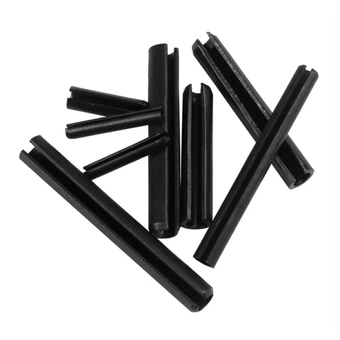 65Mn Manganese Steel Elastic Cylindrical Slotted Pin Set M1.5 M2 M3 M4 M5 M6 With 12mm Diameter And 3mm To 100mm Lengths Split Spring Dowel