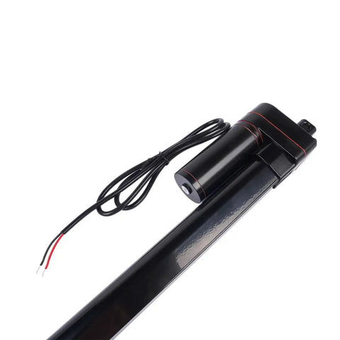 32 Inch 12V Linear Actuator With Beefy 440 Pound Load Capacity, 2000N, IP65 Waterproof, visible with cable and housing