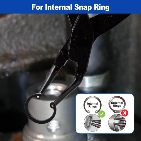 Heavy Duty 90 Degree Snap Ring Pliers For Trucks, Motorcycles, And Cars, Internal Retaining Ring Circlip Pliers in use