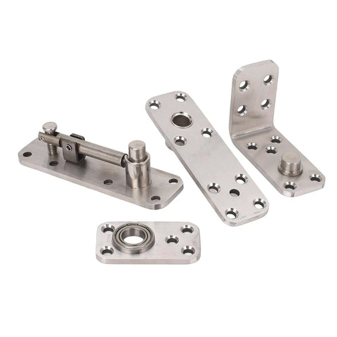 Hidden Door Hinge Stainless Steel Pivot Hinge For Secret Doors Bookcase And Shelf 600 Lbs Load Bearing 180 Degree Rotation Heavy Duty Concealed Hardware