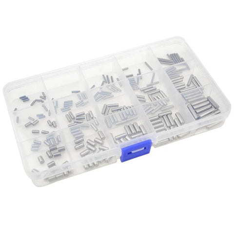 225 Piece Dowel Pin Set With 15 Kinds Of M2 M3 M4 304 Stainless Steel Round Straight Pins In A Storage Box
