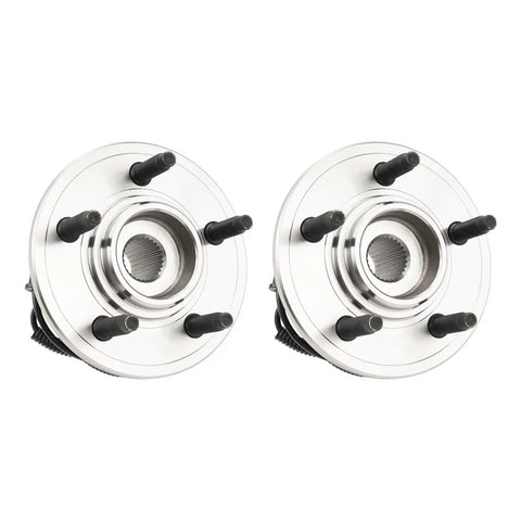 2 Pack Front Wheel Bearing And Hub Assembly Replacement For 2006 2010 Ford Explorer, 2007 2010 Explorer Sport Trac, shown front view