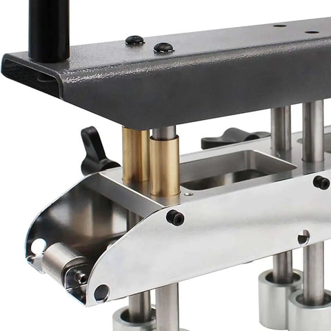 Close-up of 3 Station Verge Roller Bender for Roofing Sheet Metal Bending Tool for 0.3 to 1.0 Millimeter Steel with 0 to 90 Degrees