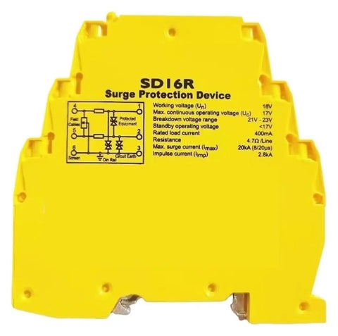SD16R Surge Protection Device For 485 Data Signal Lines 16V 20kA Pro Grade Protector with diagram and specifications visible