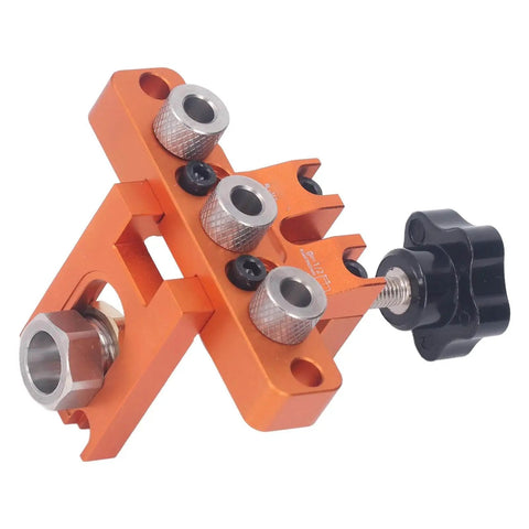 Doweling Jig Drill Kit 3 In 1 Aluminum Alloy Anodized Drilling Locator Puncher for precise dowel joinery in woodworking projects