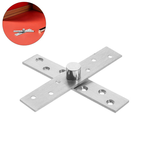 Hidden Door Pivot Hinges Kit 6 Pieces Pro Grade Heavy Duty Concealed Stainless Steel With 360 Degree Rotation close-up view