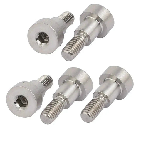 304 Stainless Steel Hex Socket Shoulder Bolt 8mm Shoulder Diameter And Length, M6 Thread, 5 Pieces, Heavy Duty Fasteners