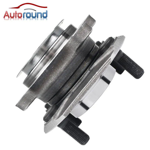 Side view of Pair Front Wheel Hub Assembly Replacement For Nissan Sentra 2007 2008 2009 2010 2011 2012 2.0L With ABS 4 Lug