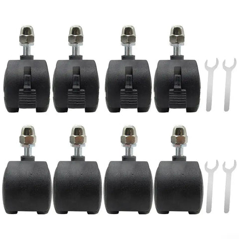 4 Pcs Wheel Pulley Caster Wheels For Electric Heaters Omni Directional Swivel Casters Replacement Durable Plastic Wheel Set Kit