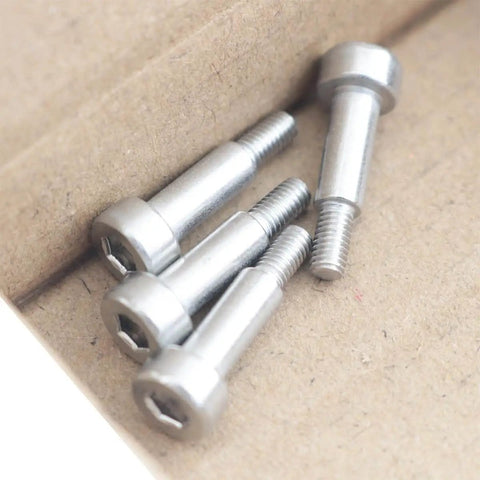 Heavy Duty Stainless Steel Hex Socket Shoulder Bolts Set, 4 Pieces, 304 Stainless, M3 Thread, 5mm Shoulder Diameter, 10mm Shoulder Length