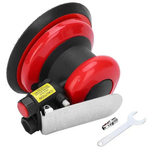 High Speed 10,000 RPM Pneumatic Polisher For Industrial Metal Polishing, Air Orbital Sander with ergonomic grip and wrench