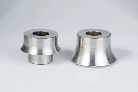 Bead Roller Pro Grade Radius Die Set for Metalworking, 4 Piece Round Over Dies in Cr12 Steel, two dies with smooth edges