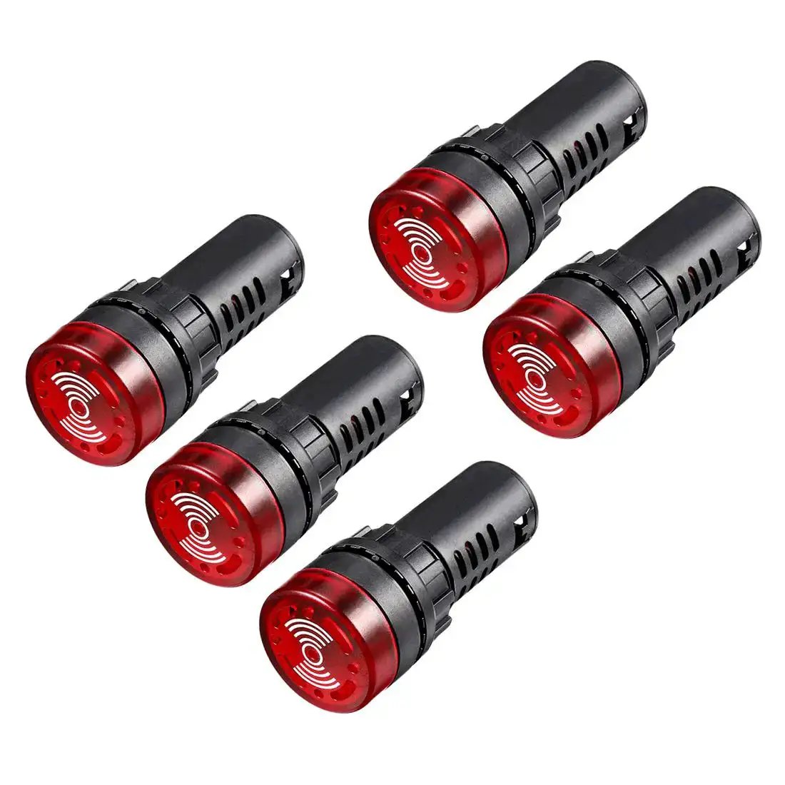 Red Light With Buzzer Panel Mount Alarm Indicator 12V ...