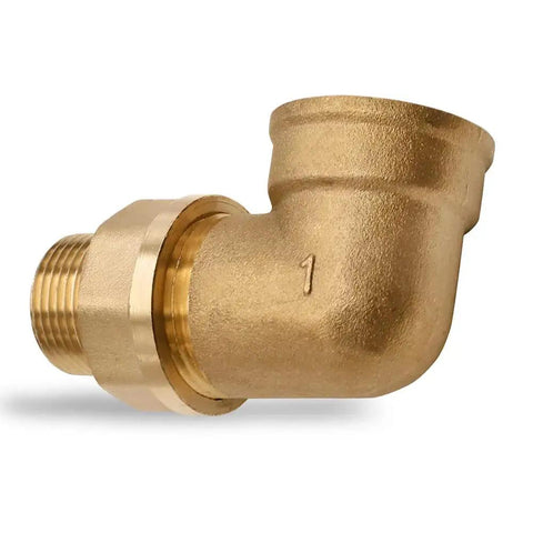 Brass Adapter Nipple Three Quarters Inch Male To One Inch Female Pipe Fitting NPT Connector for Plumbing Durable Tight Sealing Reducer