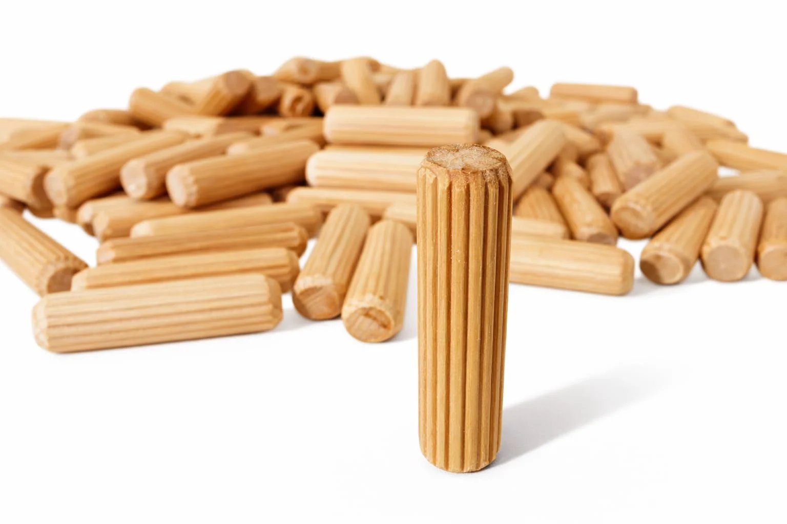 Fluted Birch Dowel Pins 100 Pack for Woodworking 🍁 &nd...