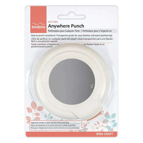 2-Inch Circle Magnetic Punch for Paper Crafting and Scrapbooking in packaging with magnetic alignment feature for precise cuts.